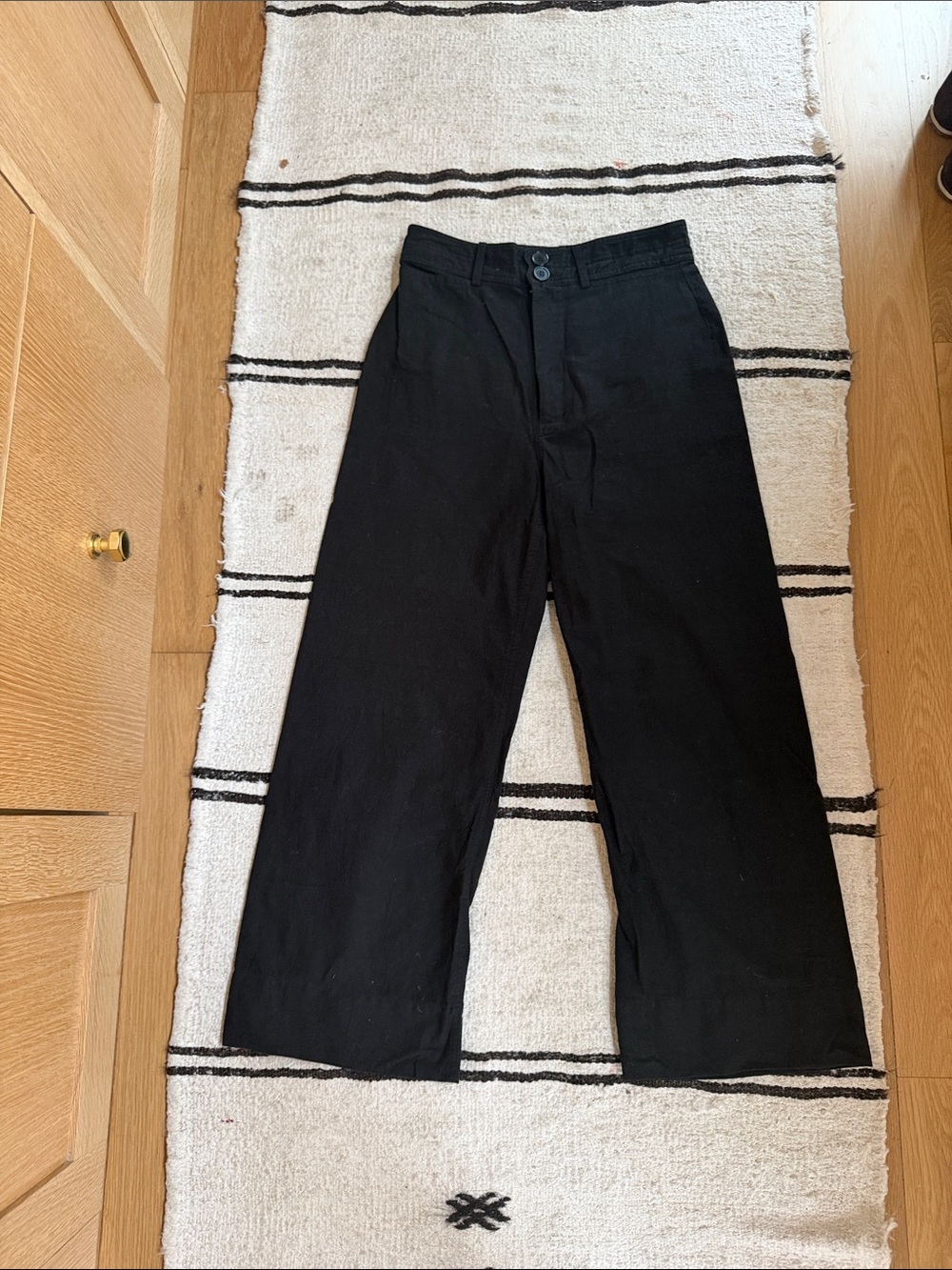 Apiece Apart Black Wide-Leg Pants
